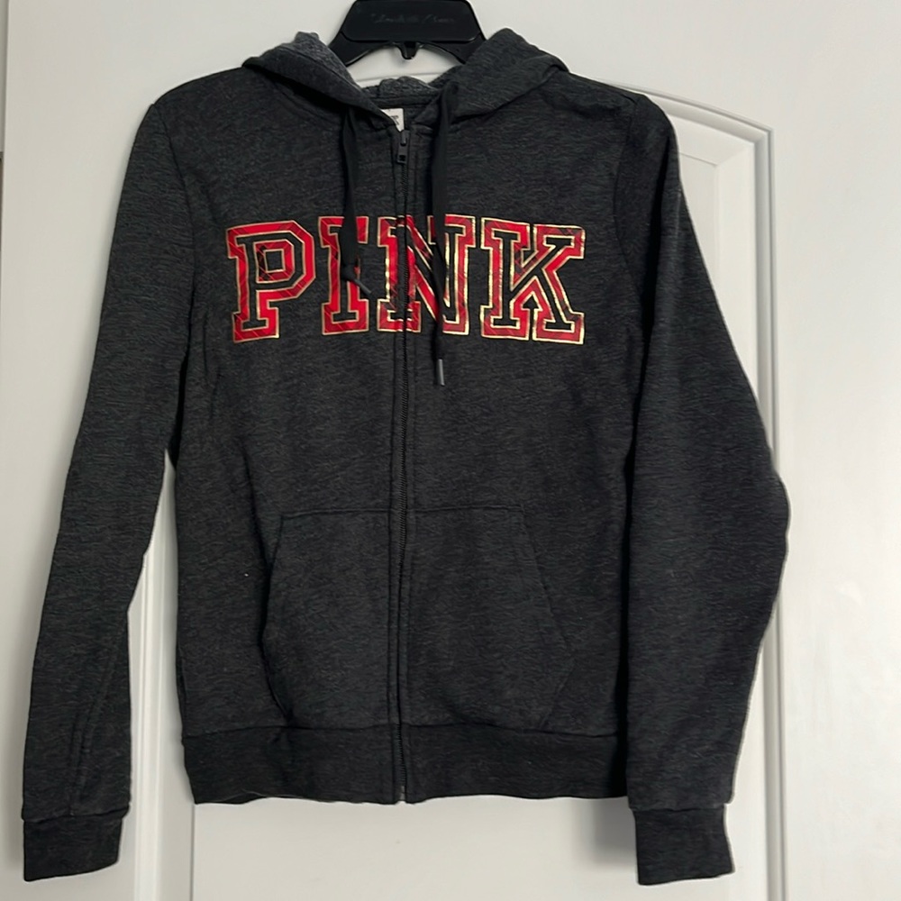 PINK| Zippered Hoodie